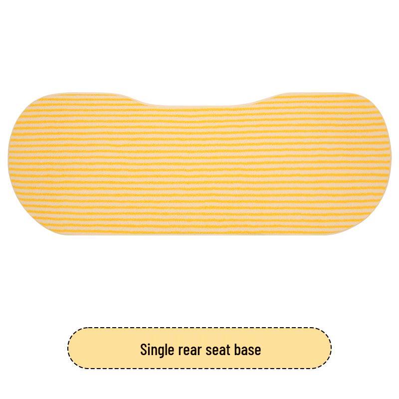 Cute Striped Winter Plush Car Seat Cushion for Nissan and Land Rover Models
