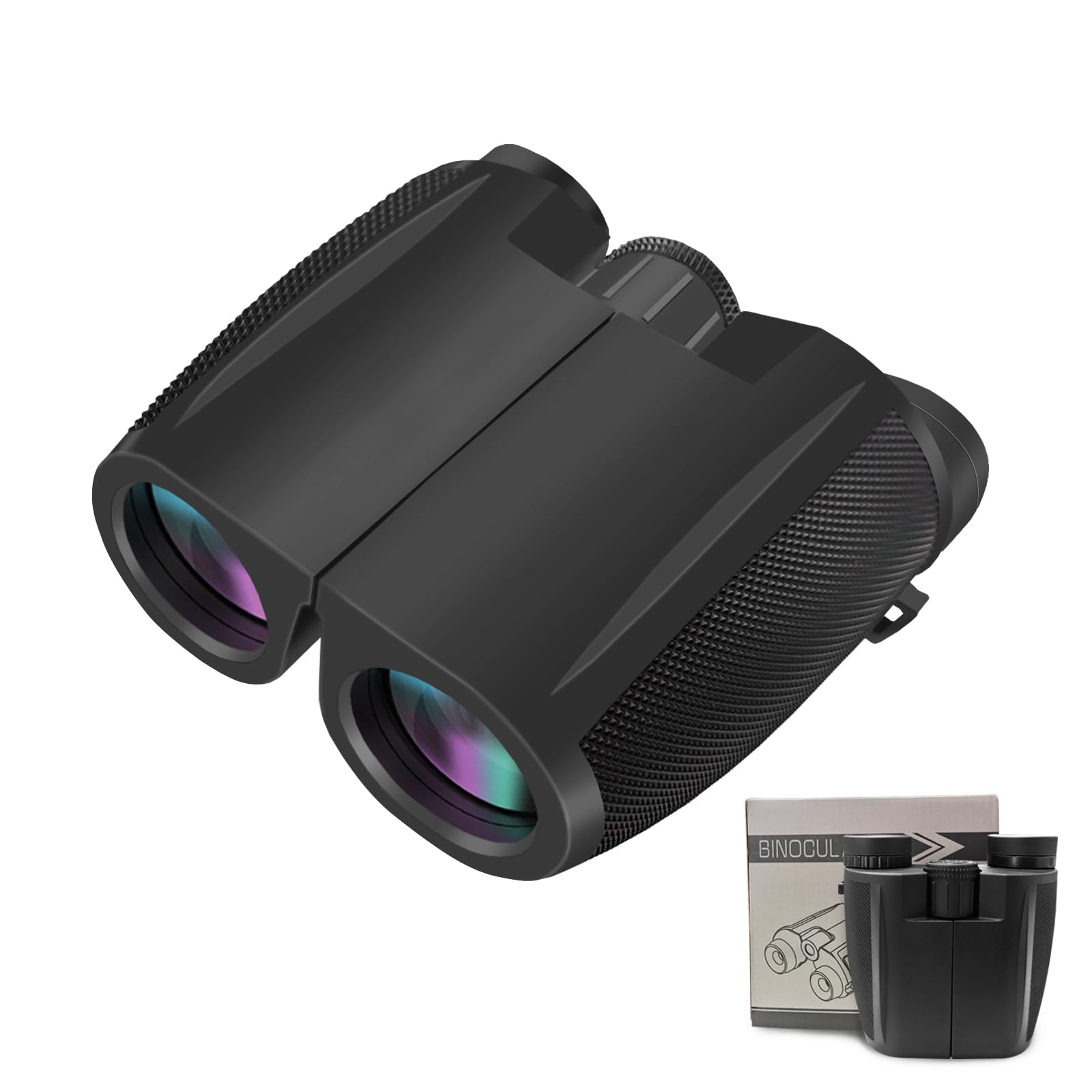

Binoculars for Live 20x High Binoculars for Watching Adjustable Live Watching Mountain Bird Neck Storage Case Japanese Instruction Black Performances, чорний