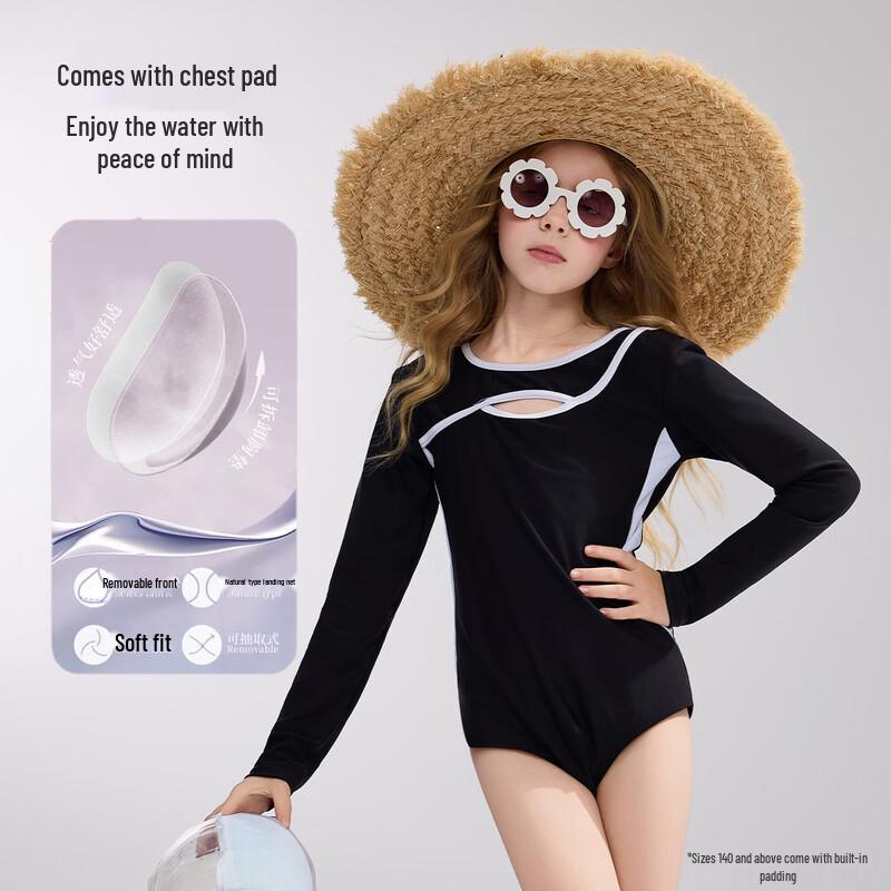 ASK JUNIOR Girls' One-Piece Training & Vacation Swimsuit