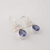 Iolite Gemstone Silver Earrings 925 Sterling Silver Handcrafted Jewelry For Women CE-27-8