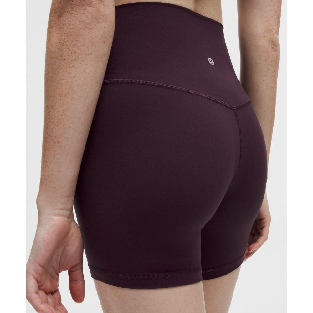 Lululemon Align  High Rise Short 6  Black Plum