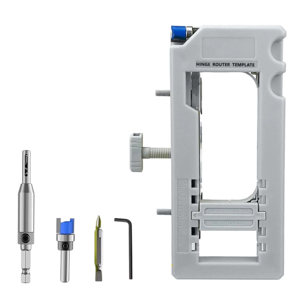 Door Hinge Fixture, Woodworking Door Hinge Chisel, Adjustable Door Hinge Router Template