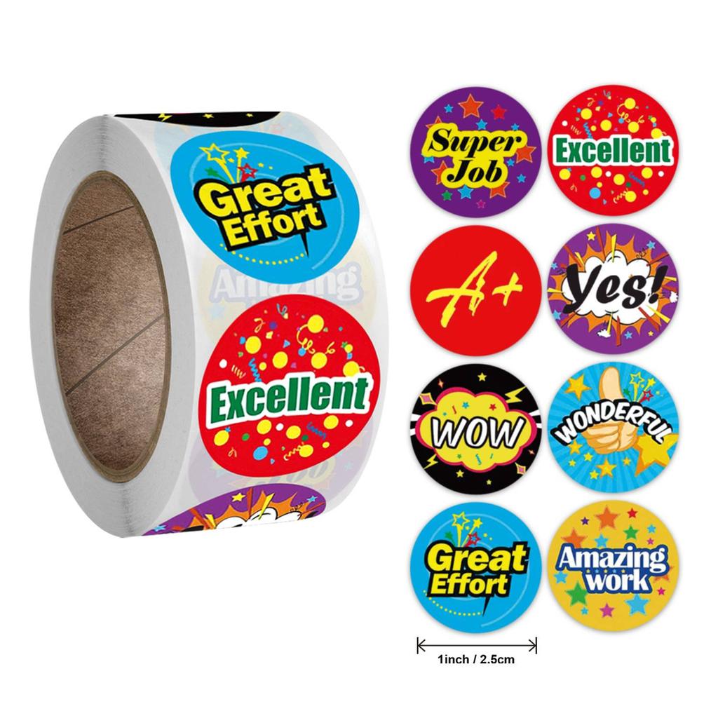 About 500pcs 1inch Cartoon Animal Children Sticker Label Thank You Cute Toy Game Sticker DIY Gift Sealing Label Decoration