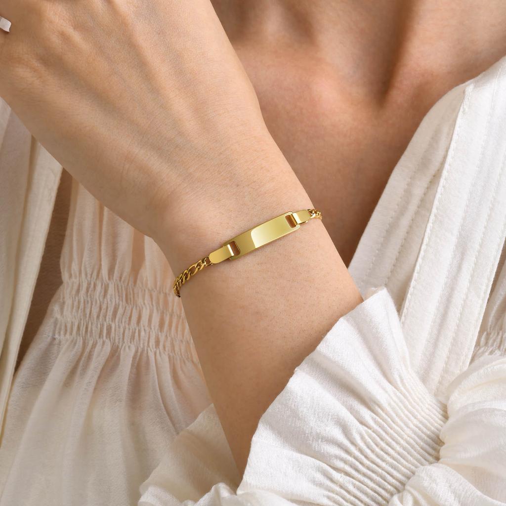 (Jméno/Datum/Malý vzor) DIY Náramek s nastavitelnou délkou a přizpůsobitelnými přívěsky