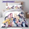 Kpop Demon Hunters Pattern Bedding,Quilt Set Quilt Cover Pillowcase Home Birthday Gift (1 * Duvet Cover + 2 * Pillowcase, Without Core)
