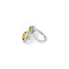 Natural Citrine Ring: 925 Sterling Silver Open Design