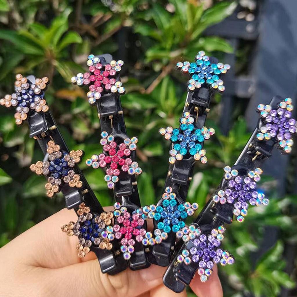 Crystal Star Hair Clip Fashionable Women Hair Barrettes Elegant Hair Pin for Women and Girls
