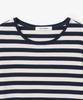 MILLO WOMEN Striped Warmer T-Shirt [Navy]