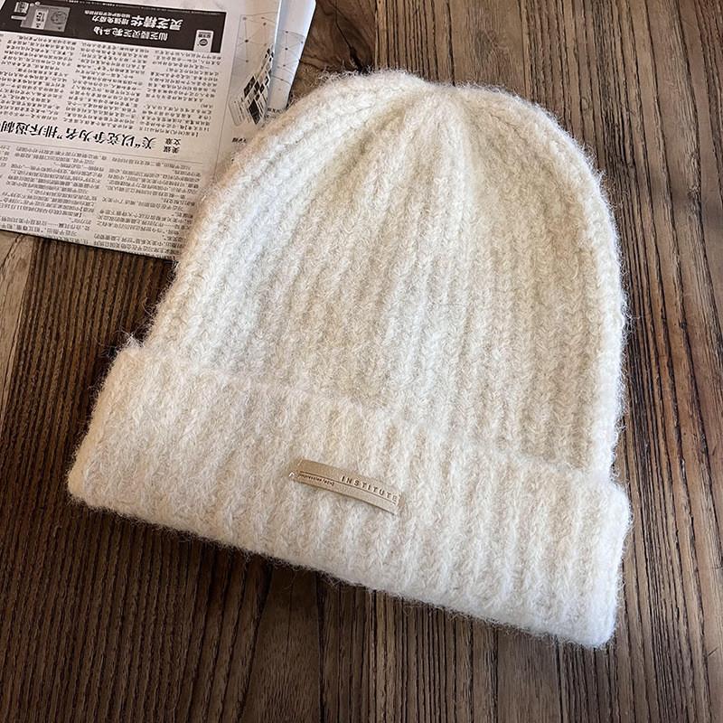 Hat Knit Warm For Women With Solid Color Design For Casual Cold Wear Season