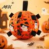 Halloween Themed Puppy Toy Squeaky Dog Chew Ball for Halloween, Bite Resistant Plush Toy, Pet Teething Interactive Small Medium Large Breeds Dogs