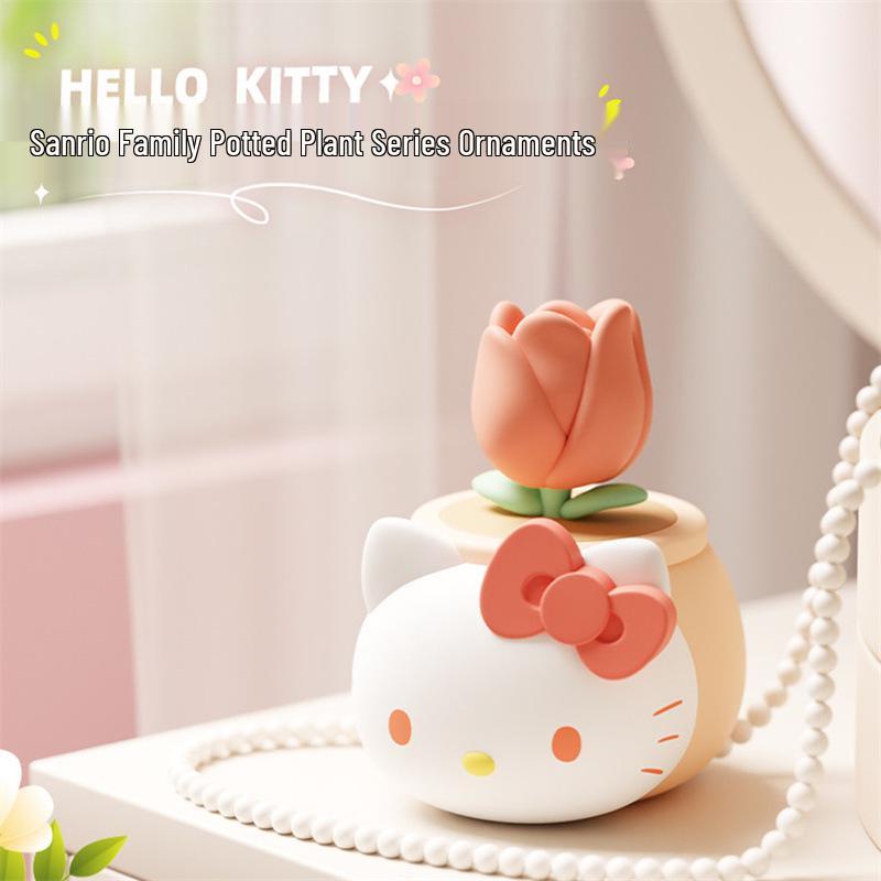Genuine Sanrio Cinnamoroll, My Melody & Kuromi Figure Blind Box - Trendy Cartoon Ornament & Decor.