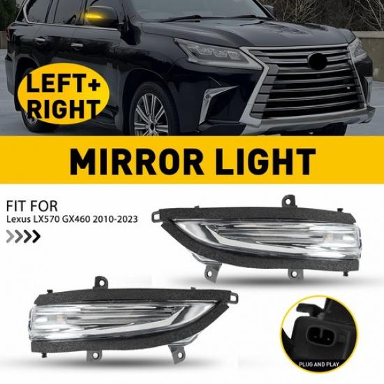 For Lexus LX570 GX460 2010- Driver/Passenger Mirror Turn Signal Lamp Light