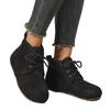 Mode Schnür Damen Flats Stiefeletten Mode Wildleder Lässige Winterschuhe Designer 2025 Gemütliche Chelsea Kurze Stiefel Neue Trends Zapatillas