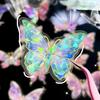 Vintage Golden Foil Butterfly Sticker 3D Waterproof Self Adhesive Wall Stickers Cartoon Diamond Butterfly Decals Room Decoration