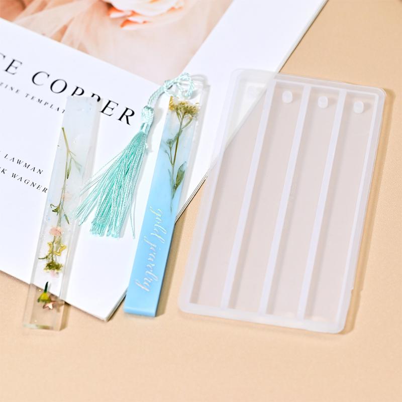 Bookmark Silicone Mold Rectangle Epoxy Resin Casting Mould For Diy Epoxy Resin Book Decoration Crafts Accessories