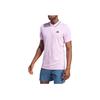 Adidas Logo Print Casual Short Sleeve Polo Shirt Men Polo Shirts Pink IA8286