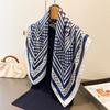 Polka Dot Printed Square Scarf For Women Luxury Soft Satin Beach Scarves Bandanas Hijab Neckerchief Elegant Shawl Wraps