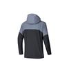 Anta Serie Outdoor Comoda Giacca Casual con Cappuccio Color Block Zip Traspirante Uomo giacche Basic-Nero Grigio Carbone 152446601-5