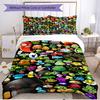 3pcs Duvet Cover Set (1*Duvet Cover + 2*Pillowcase, Without Core), Plants Vs. Zombies Print Soft All‑Season Bedding Set, Home Bedroom Decor Gift