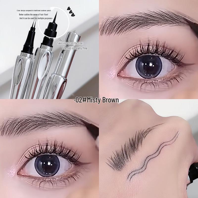 ZVEV Dual-Ended Eyebrow Pencil: Waterproof, Smudge-Proof, Non-Fading Eyeliner