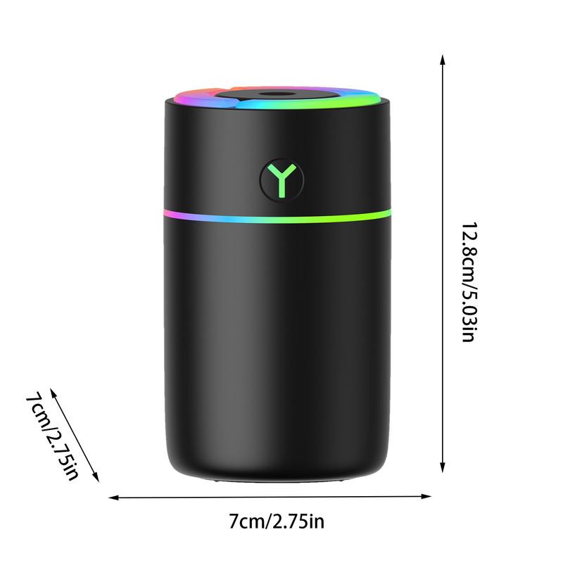 Auto-Luftbefeuchter-Diffusor, farbenfroher Auto-Luftverteiler, Luftbefeuchter, stilvoller Luftbefeuchter fürs Auto, Auto-Lufterfrischer-Diffusor für den Schreibtisch