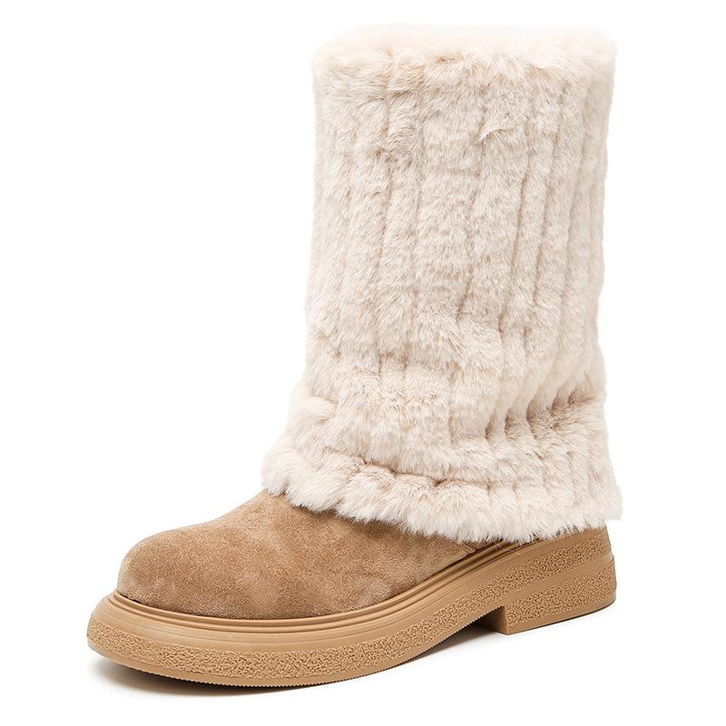 

Исландия женские дутики зимние бархатные термохлопковые ботинки на толстой подошве нескользящие средней длины короткие ботинки обувь из искусственного норкового пуха 40