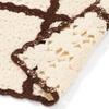 Francfranc Autumn Flower Crochet Throw (100cm X 150cm) Ivory Blanket/Half Blanket