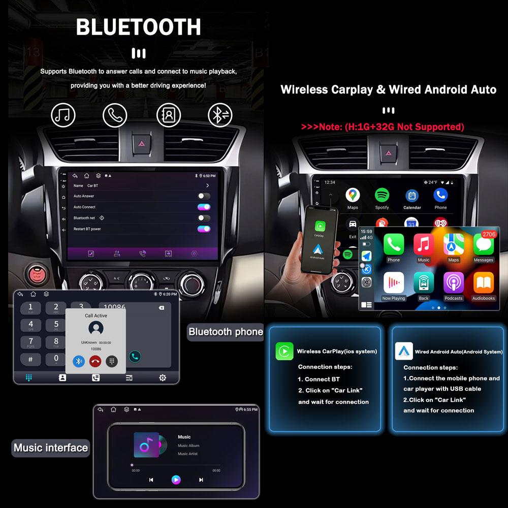 10'' For Renault Clio 4 2012 - 2016 Carplay Car Radio Multimedia Video Player Android Auto 4G WIFI GPS Navigation DSP stereo BT