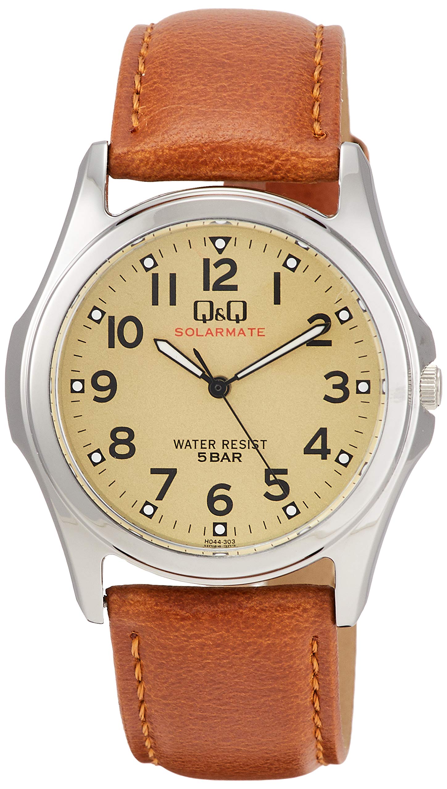 

Cue Cue Solar Watch Brown & Men s H044-303