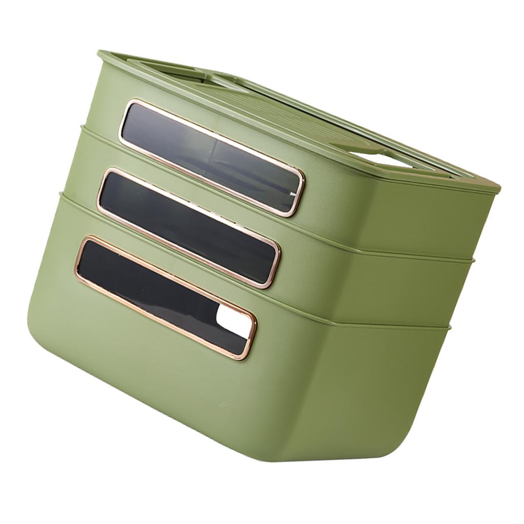 WLAN-Router Aufbewahrungsbox Kabelmanagement Vielseitige Steckdose WLAN-Organizerbox für Desktop Dunkelgrün