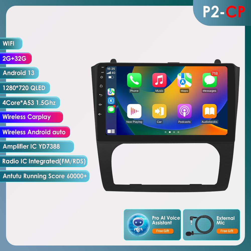 

Carplay 4G-LTE Radio 2 Din Android 12 Автомобільний мультимедійний плеєр для Nissan Altima Teana GPS-навігація WIFI DSP 9 2din Авторадіо SWC Intelligent Screen HC2CP 4Core 2G 32G AI