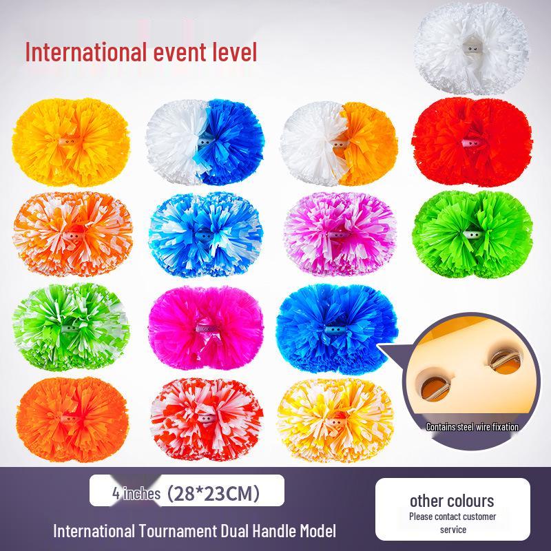 Cheerleading Hand Flower Pom Poms for Dance and Performance