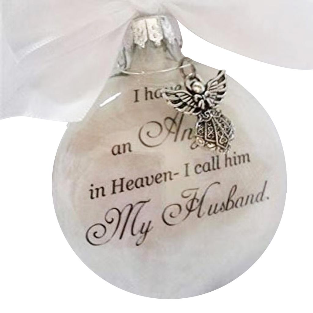 Christmas Hanging Decoration Ball Pendants Angels In Heaven Decor Memorial Ornament Christmas Tree Hanging Ornament