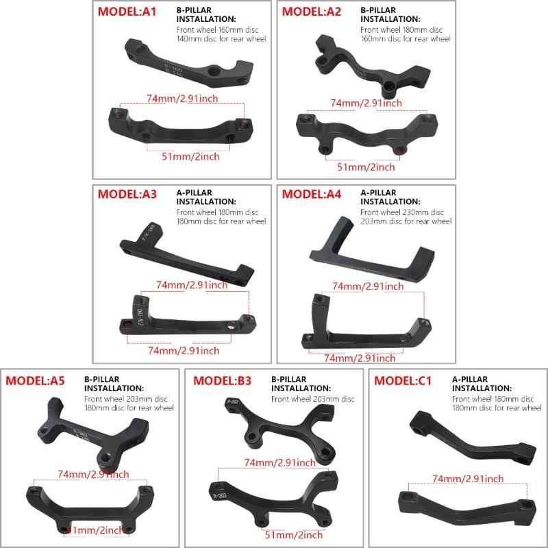 Mountain Disc Clamps Mount Calipers Adaptors Cycling Brake Adaptors Disc Brake Adapter Aluminium Disc Brake Adapter