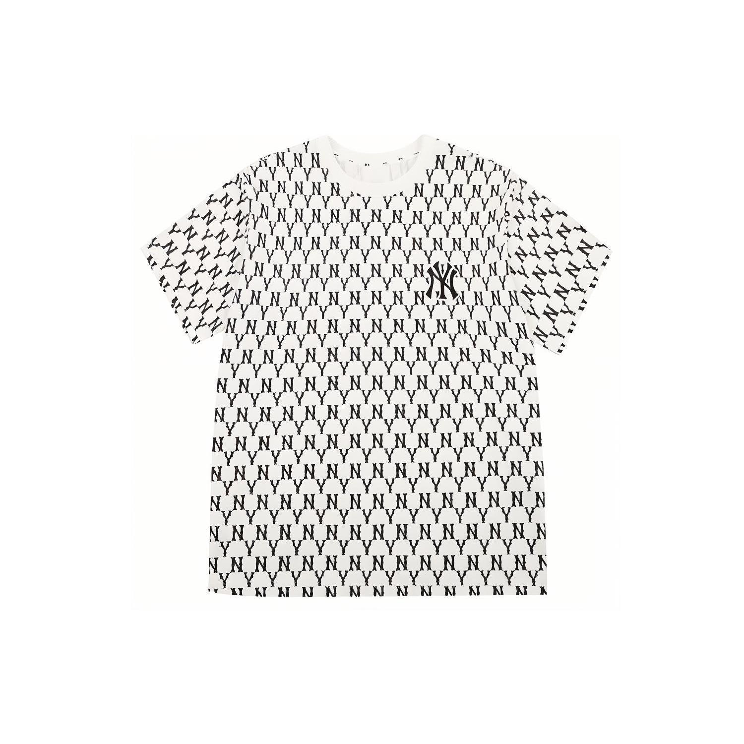 MLB T Shirts Unisex White Crew Neck Moderate Straight Fit 31TSM1131-50B