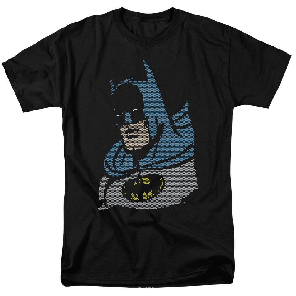 Batman Light Bright Batman Face T Shirt Licensed Comic Book Tee Black XXXL