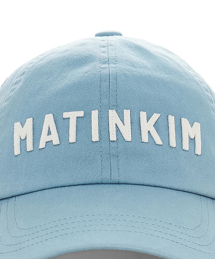 Mattengkim Applique Felt Logo Ball Cap In Light Blue