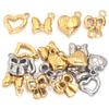 5pcs Stainless Steel Bow Heart Charms Exquisite Charms Pendant For Jewelry Making DIY Bracelets Necklace Earrings Accessories