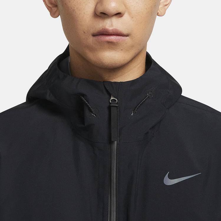 Nike Spliced Waterproof Running Jacket Men Jackets Black FD0411-010
