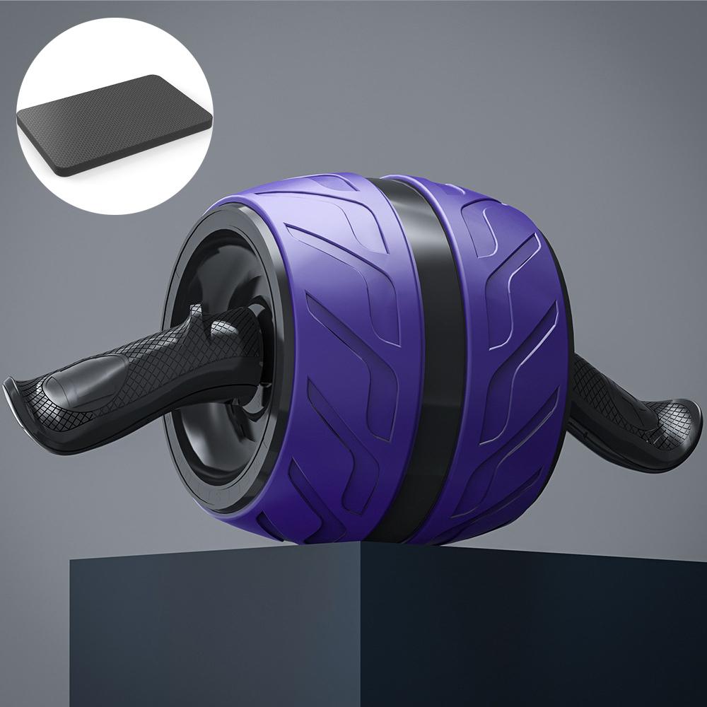 Ab Roller Exercise Wheel Rebound Abdominal Wheel with Knee Pad Home Gym Fitness Equipment фиолетовый