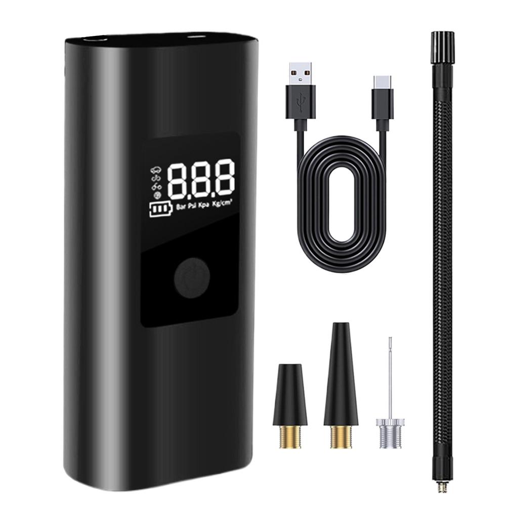 Wireless Car Air Pump USB Charging Inflatable Balloon Blower With 3 Nozzles Large Battery Capacity Air Pump For Pool Inflatables