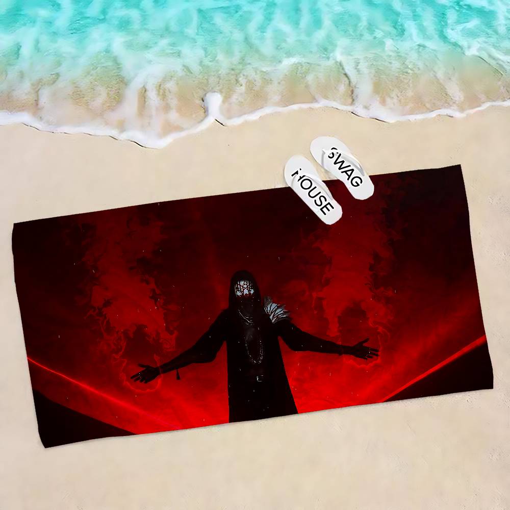 Band S-Sleep Token Microfiber Printed Beach Towel Mountain Climbing Yoga Beach Swimming Running Absorbent Soft Towel