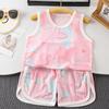 Summer Baby Mesh Vest Breathable Sleeveless Belly Protection Undershirt Thin Hollow Out Tank Top For Boys And Girls