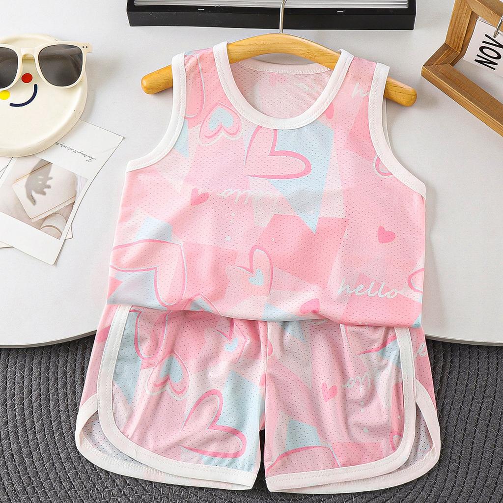 Summer Baby Mesh Vest Breathable Sleeveless Belly Protection Undershirt Thin Hollow Out Tank Top For Boys And Girls