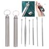 Stainless Steel Ear Pick Wax Cleaner Earpick Curette Remover Earwax Removal Set