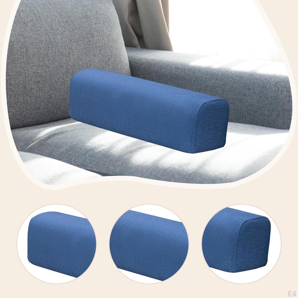 Couch Arm Rest Bolster Elbow Support Pillow High Density Foam Armrest Pad Bedroom Bed Home Living