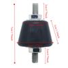 4Pcs Cushion Anti Vibration Rubber Mount Damper Air Conditioner Bracket Shock Pad Cushion  Roofs
