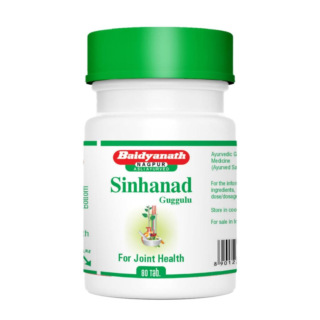 Baidyanath Asli Ayurved Sinhanad Guggulu 80 Tablets for Joint Support and Digestion Health