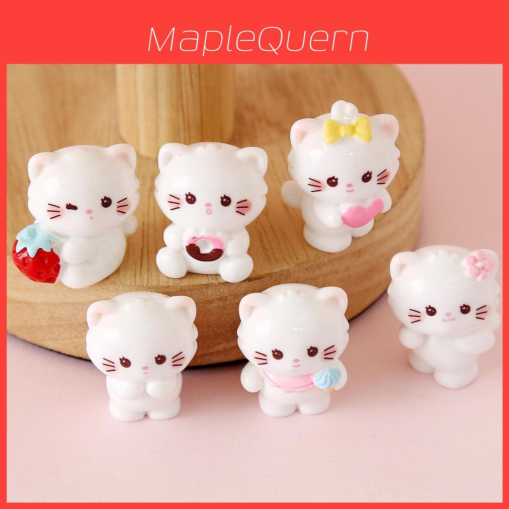 Resin Cat Miniature Collectible Figurine With Diy Landscape Decor For Kids And Adults