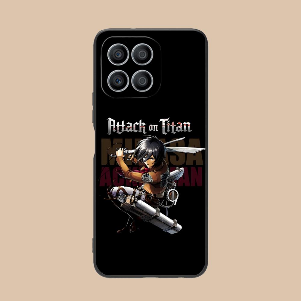 AOT Mikasa Mobile Phone Case for Honor 90 80 70 60 50 30 20 10 9 8 7 Pro S SE Lite 5G Colour Printing Protective Pretty Luxury